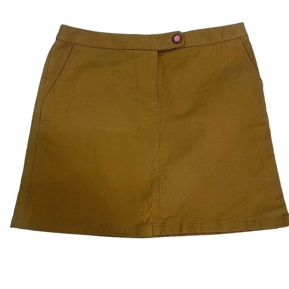 Anthropologie Size 10 Vanessa Virginia Green Mini Skirt - Picture 2 of 6